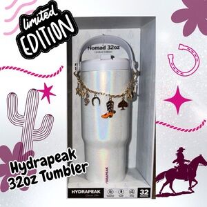 HydraPeak Tumbler 32oz Cup Western Themed with Cowboy Charms